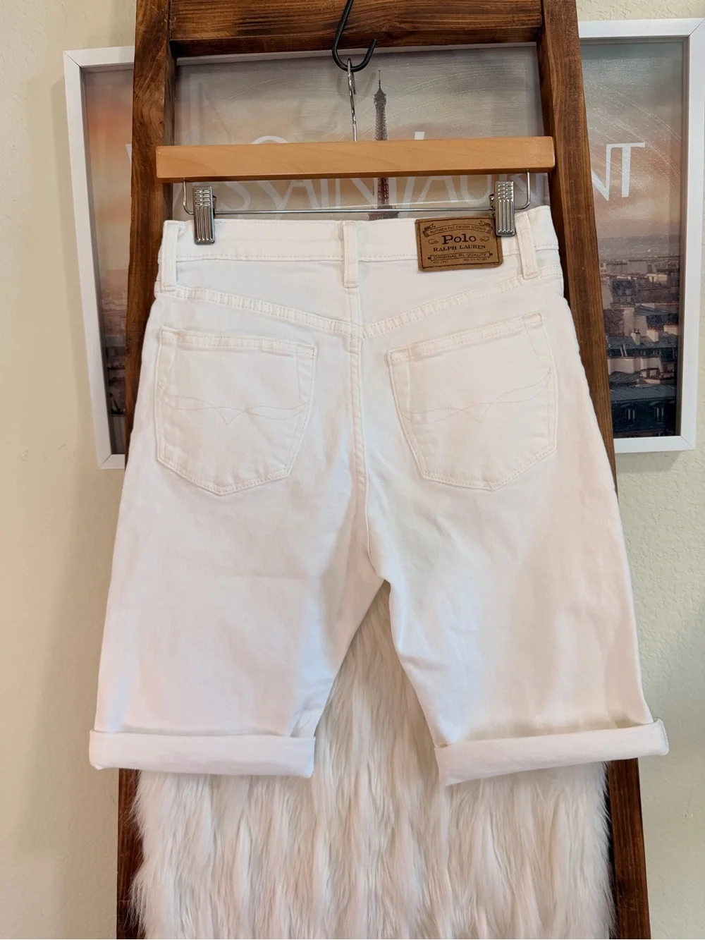 Kids Ralph Lauren Roll-Cuff Denim Shorts